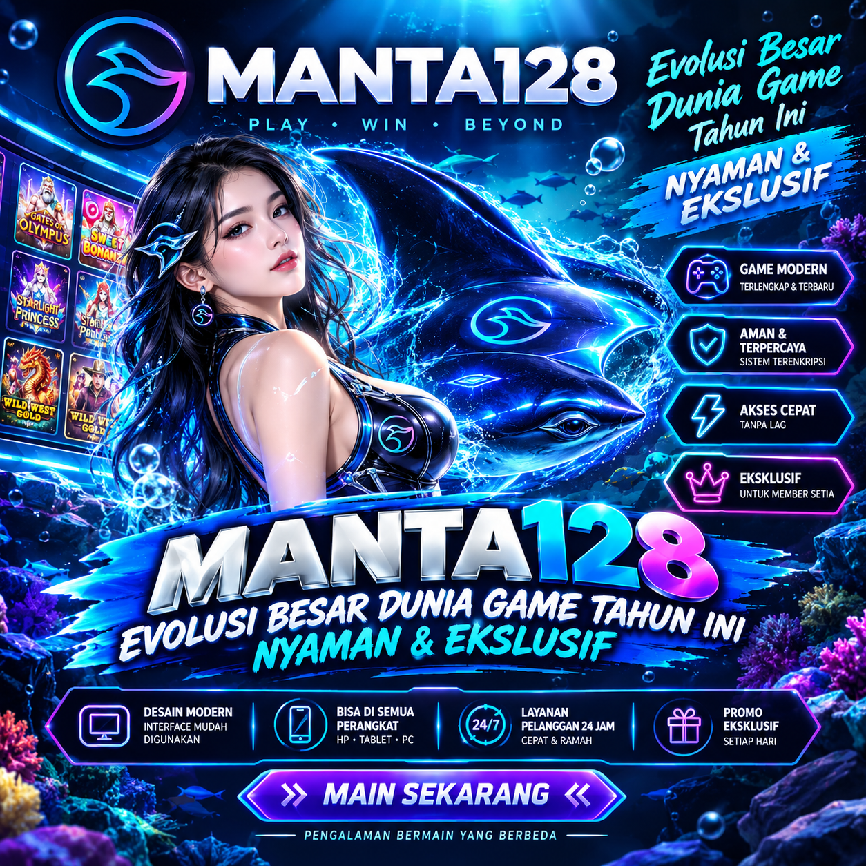 MANTA128 : Evolusi Besar Dunia Game Tahun ini Nyaman & Ekslusif